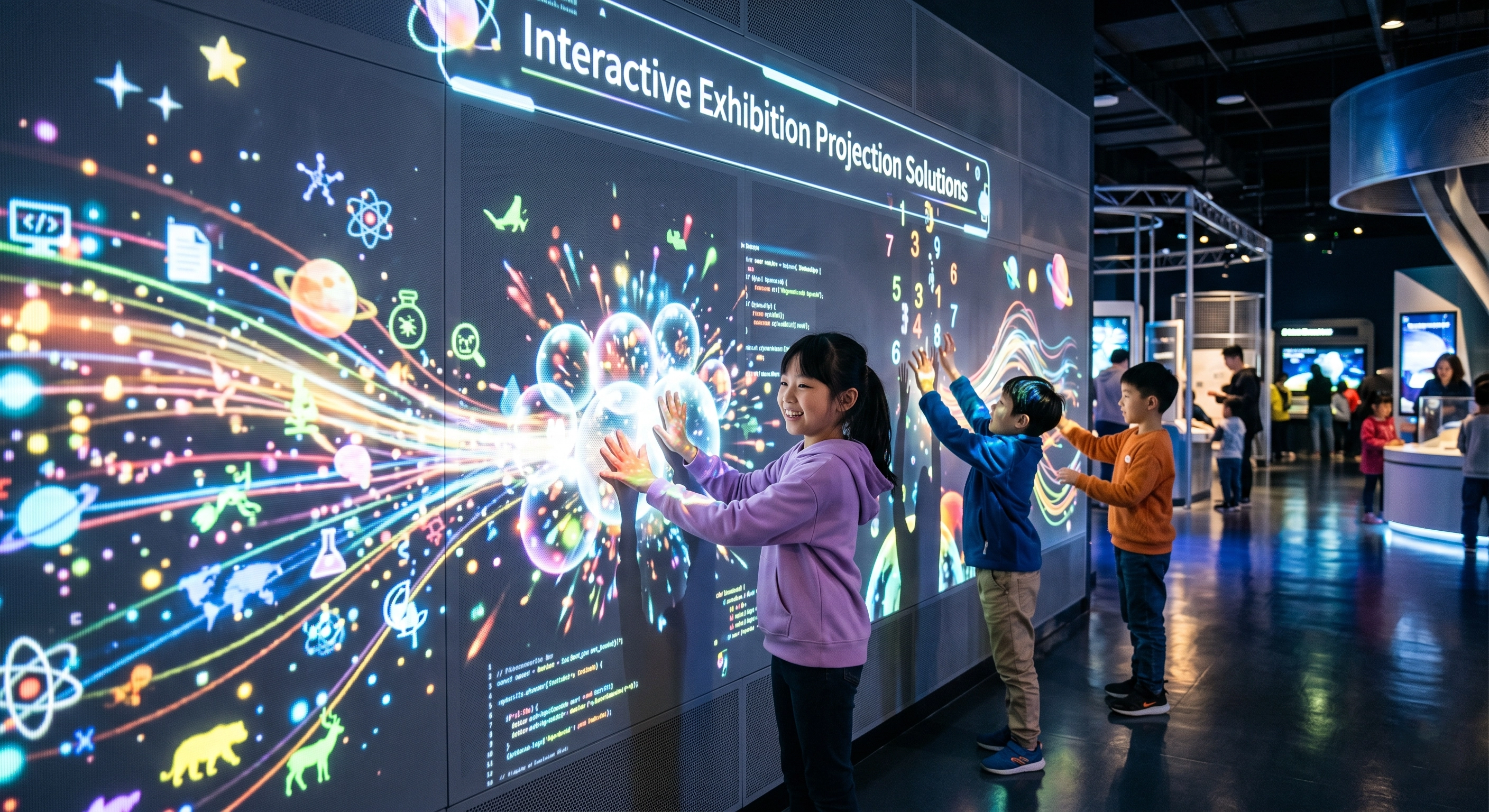 Interactive Exhibition Halls immersive projection